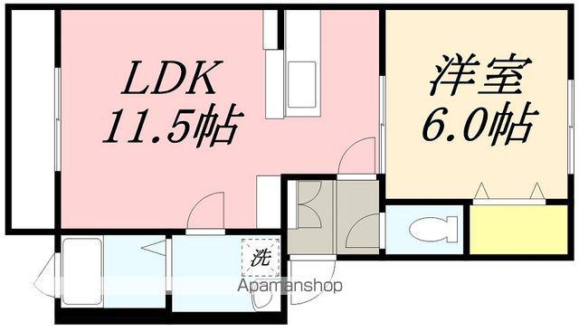 COMET(1LDK/3階)の間取り写真
