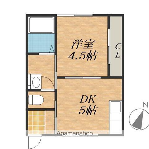 HEIGHTS TANPOPO(1DK/1階)の間取り写真
