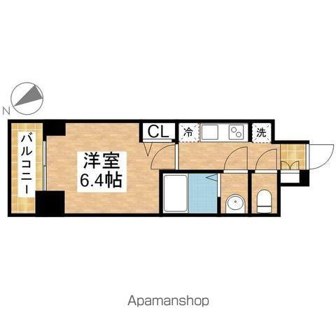 プレサンス広小路通今池(1K/14階)の間取り写真