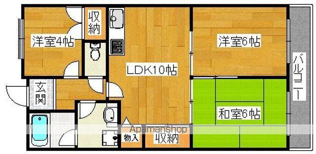 ネイティヴプレイスNS(3DK/3階)の間取り写真