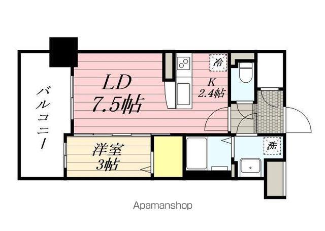 ネストピア博多グランドステージⅢ(1LDK/5階)の間取り写真