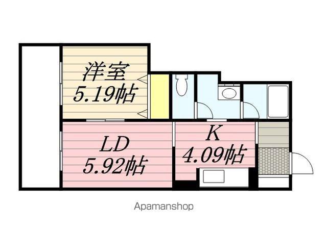 KDXレジデンス大通公園(1LDK/11階)の間取り写真