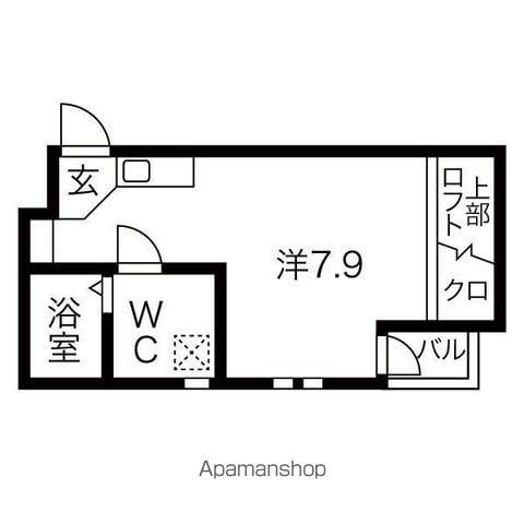 フォルテ桜山(1K/4階)の間取り写真