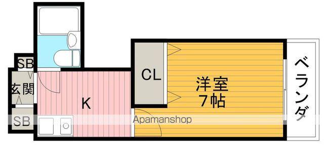 メゾン豊中パート16(1K/2階)の間取り写真