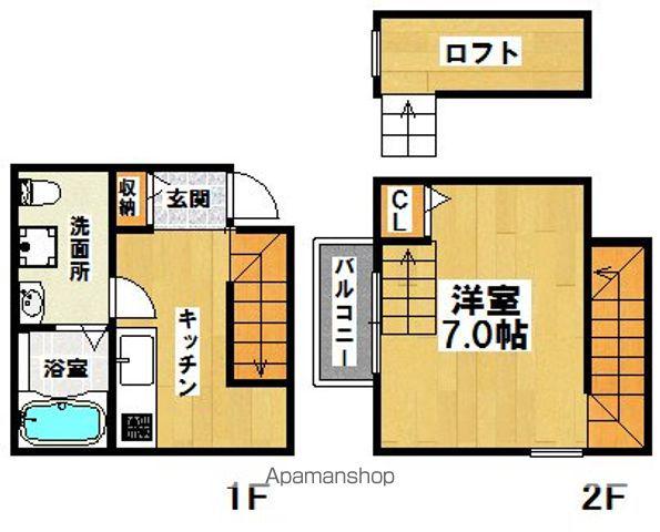 ANGE(ワンルーム/1階)の間取り写真