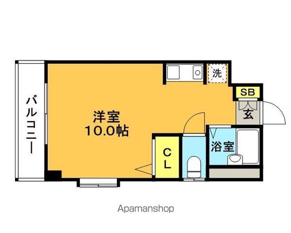 ダブルーンⅡ井尻(ワンルーム/2階)の間取り写真