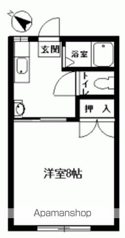 メゾン・リンリン(1K/1階)の間取り写真