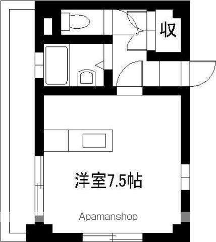 エレガンスメゾン6B(ワンルーム/3階)の間取り写真