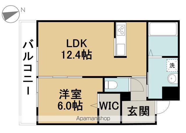 ジースクエア本山(1LDK/3階)の間取り写真