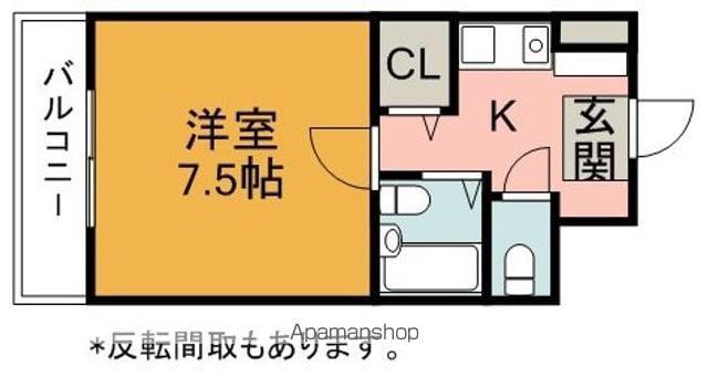 ステップⅧ(1K/3階)の間取り写真