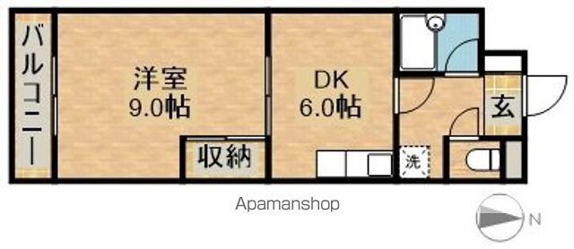 ハイムコターナ(1DK/2階)の間取り写真