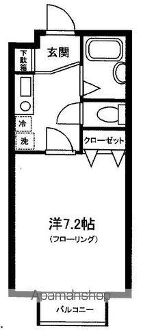 グリーンコート江古田(1K/1階)の間取り写真