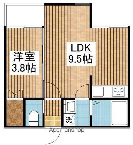 KACC213(1LDK/2階)の間取り写真