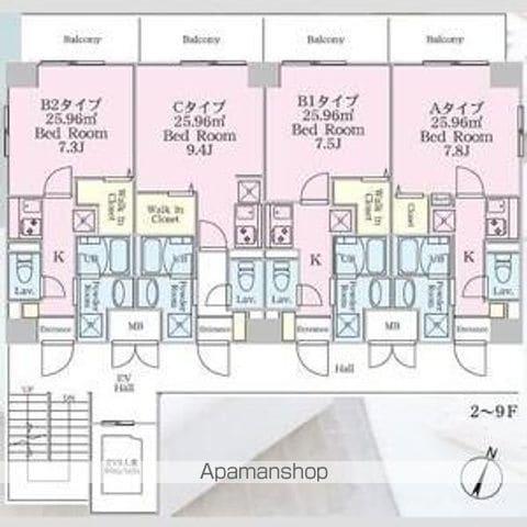 REXIA SHIN UMEDA DUO(1K/6階)の間取り写真