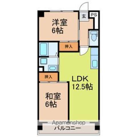 メゾンパトラージュ(2LDK/2階)の間取り写真