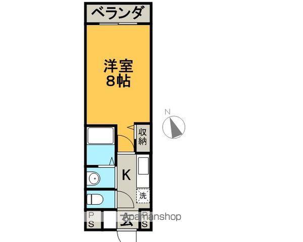 レオパレス宝PART2(1K/3階)の間取り写真