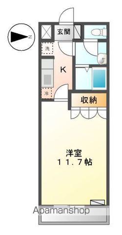 ヴェルメゾン(1K/2階)の間取り写真
