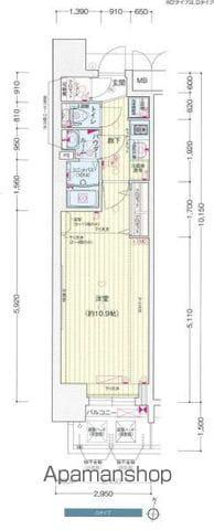 プレサンス丸の内リラティ(1K/2階)の間取り写真