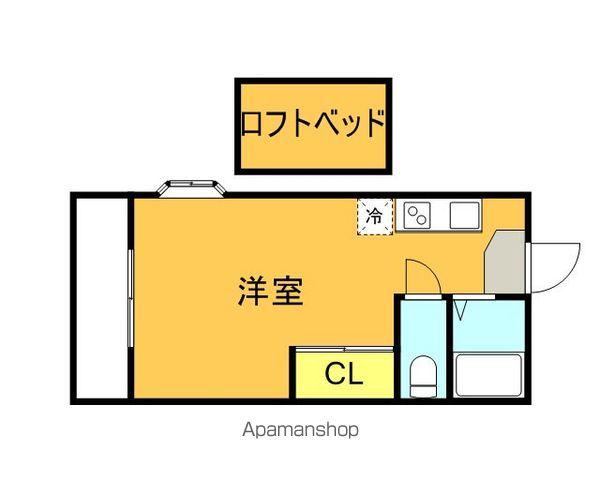 ブルーメンⅡ(ワンルーム/1階)の間取り写真
