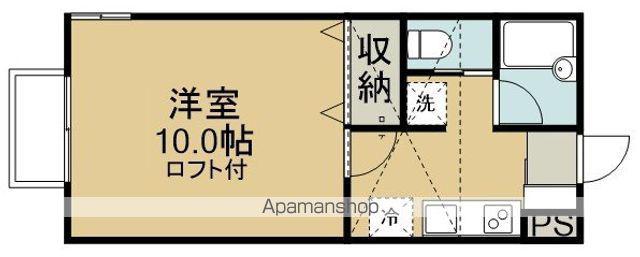サザンハイツⅤ(1K/2階)の間取り写真