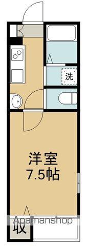 イーストポートⅡ(1K/1階)の間取り写真