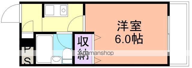 リバティハイツ美園(1K/3階)の間取り写真