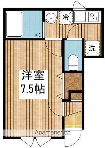 リトリート南長潟(1K/1階)の間取り写真