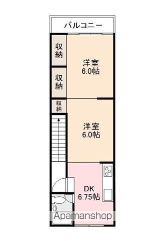 Fビル(2DK/3階)の間取り写真