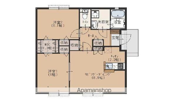 関東鉄道常総線 ゆめみ野駅 徒歩5分 1階建 築11年(2LDK)の間取り写真