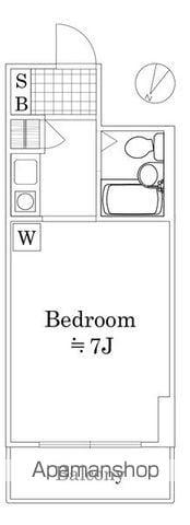 ガーデンプラザ横浜南(ワンルーム/10階)の間取り写真