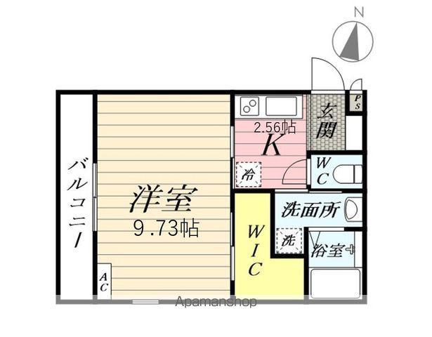 つくばエクスプレス 八潮駅 徒歩17分 2階建 築5年(1K/1階)の間取り写真