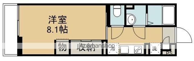 リブリ・霞ヶ関(1K/1階)の間取り写真