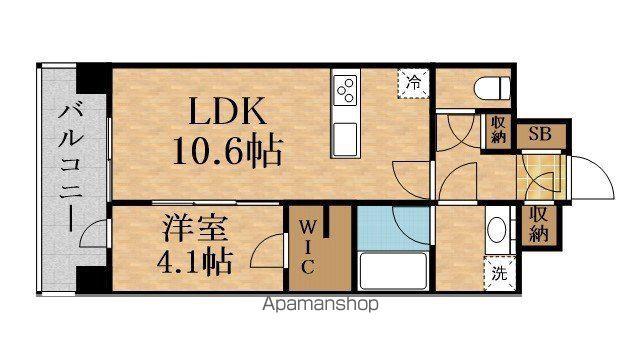 ラグレースセンバヤシオオミヤ(1LDK/9階)の間取り写真