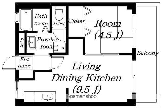 ダイゼンマンション(1LDK/1階)の間取り写真