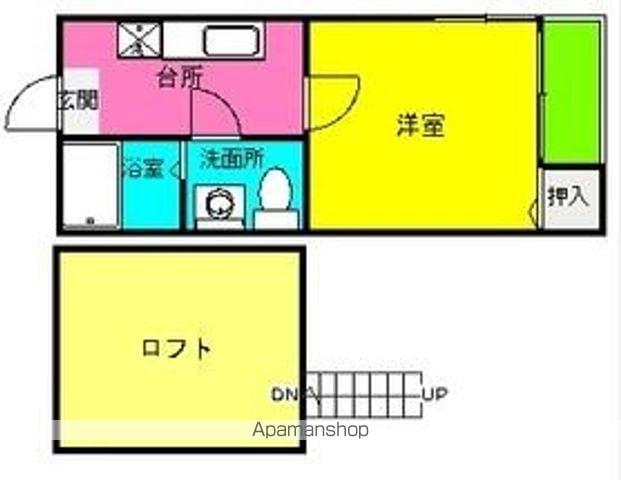 べアーレ井尻(1K/1階)の間取り写真