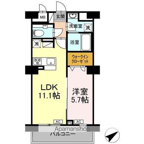 リュミエール千種(1LDK/5階)の間取り写真