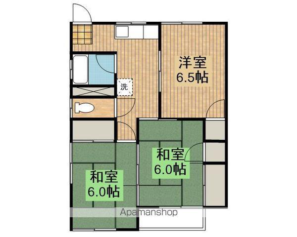 コーポ秀峰A棟(3K/2階)の間取り写真