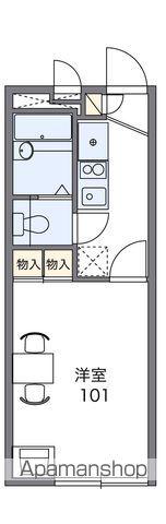 レオパレスまつど雅(1K/2階)の間取り写真
