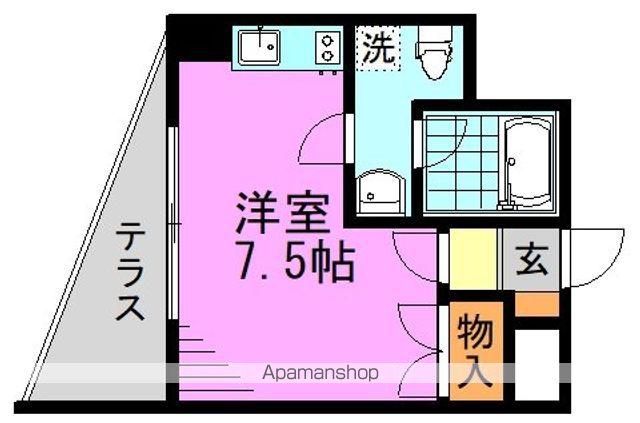 ブライズ中野中央(ワンルーム/1階)の間取り写真