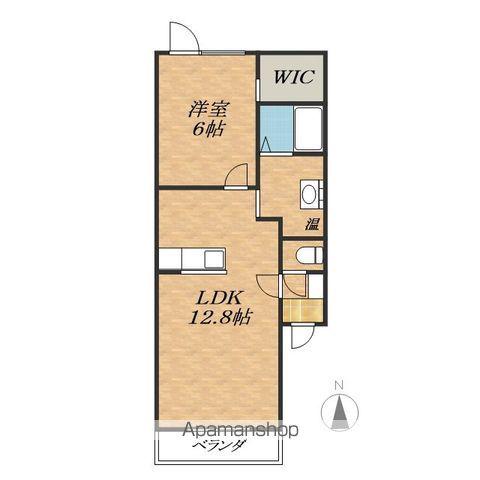 プラシードⅢ(1LDK/1階)の間取り写真