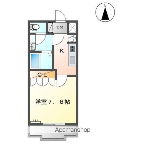 ハイムチアーズ(1K/1階)の間取り写真