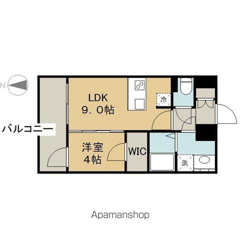 プレサンス伏見アーバンベース(1LDK/14階)の間取り写真