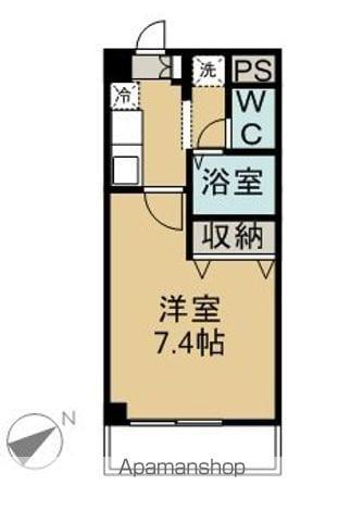 ニッチェル大田川(1K/4階)の間取り写真