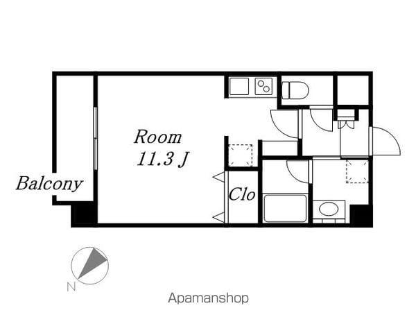 FRENCIA NOIE名駅(ワンルーム/7階)の間取り写真