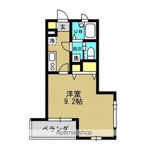 プレファランス平之町(1K/4階)の間取り写真
