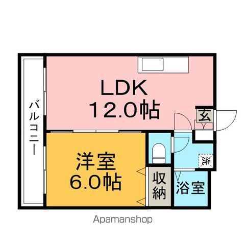 権藤ビル(1LDK/3階)の間取り写真