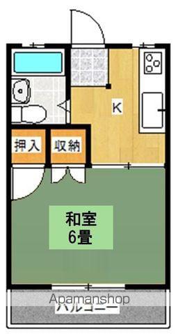 千日ビル(1K/3階)の間取り写真
