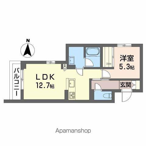 ラ カンタービレ(1LDK/2階)の間取り写真