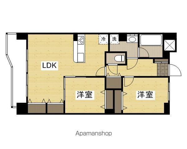 クレール西市(2LDK/2階)の間取り写真