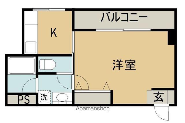 ウッドネスト宇多津Ⅱ(1K/10階)の間取り写真
